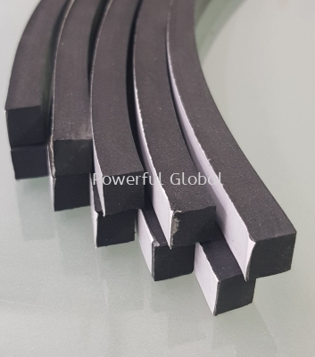 EPDM Solid Rubber Square With Tape
