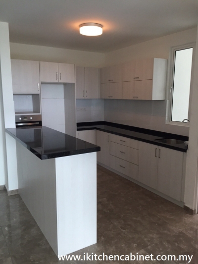 Z5 - Kabinet Dapur Pintu Melamine & Corak Kayu Di Puchong