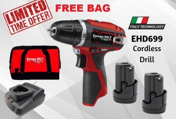 Italy Europa HILT EHD699 Cordless Drill 12V ID889188 ID32932