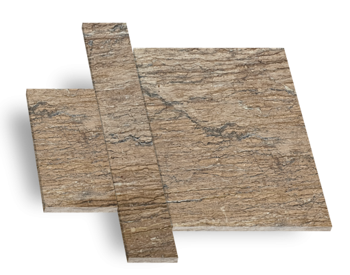 Bahan Binaan Batu-batu : Travertine Warna Walnut