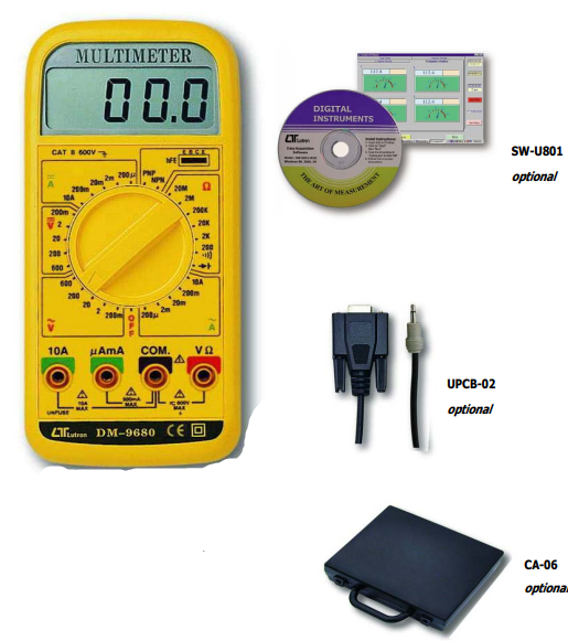 lutron dm-9680 rs232 computer interface multimeter