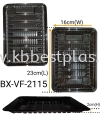 BX-VF-2115 Black Plastic Food Tray  Plastic Packaging