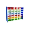 QA025 Multi-Coloured Pigeon Hole Shoe Rack Multi Colored Shelf  Classroom Shelf  School Furniture