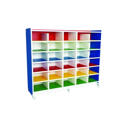 QA025 Multi-Coloured Pigeon Hole Shoe Rack