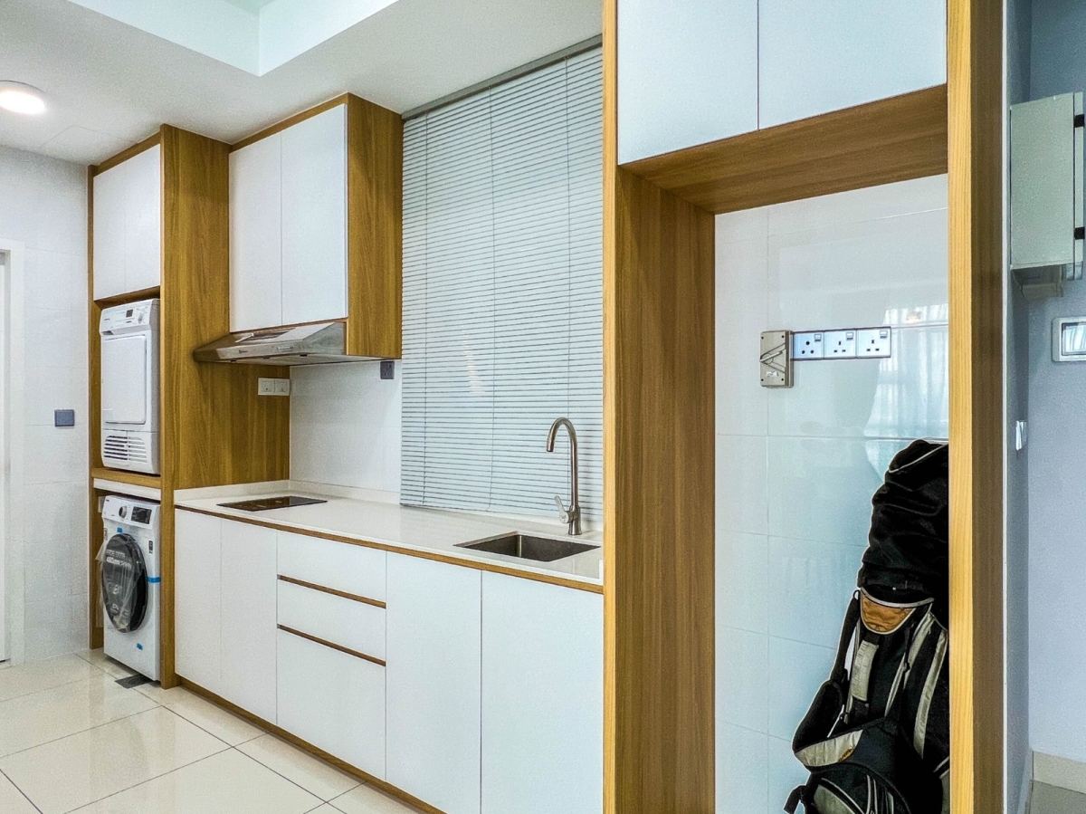 Kitchen Design for Small Condominium - Wet & Dry - Kitchen Cabinet - Interior Design Ideas-Home Renovation-Residential-D'Suites Akasia Horizion Hills Iskandar Puteri Johor Bahru JB Kitchen Design Residential Design Interior Design