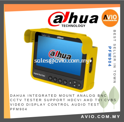 Dahua HD CVI AHD TVI CVBS Integrated Mount Analog CCTV Tester Video Display Control Audio Test BNC 12v DC PFM904