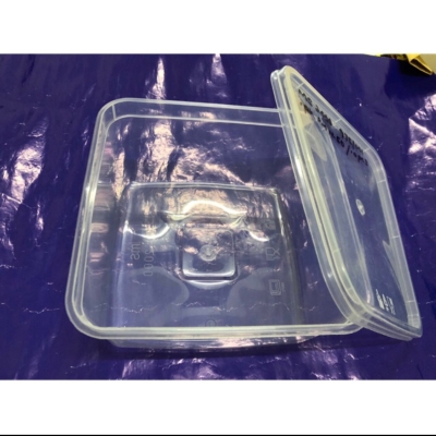 (975) MS SQ2000 2000ml Square Container with Lid [ 10sets ] Plastic Disposable Food Box SQ 2000 ml - Bekas Petak Plastik