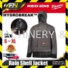 MILWAUKEE HYDROJKTX-0 APJ HYDROBREAK Rain Shell Jacket (S/M/L/XL) Accessories