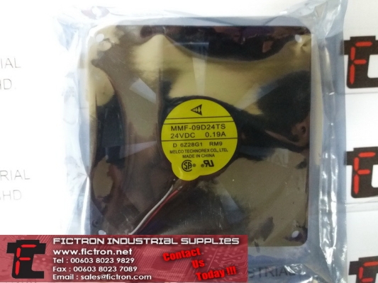MMF-09D24TS MMF09D24TS 24VDC 0.19A MELCO TECHNOREX Cooling Fan Supply Malaysia Singapore Indonesia USA Thailand