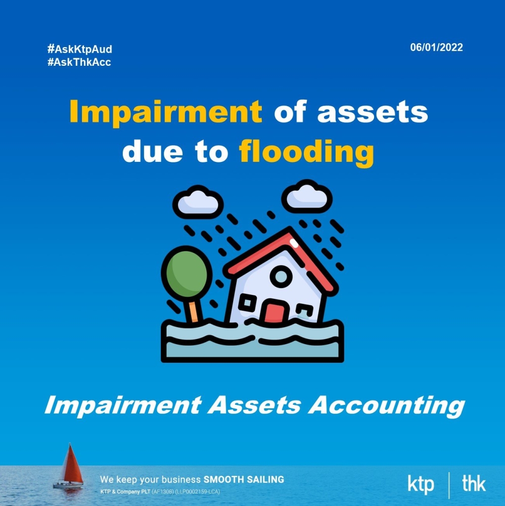 Impairment of assets due to floodings