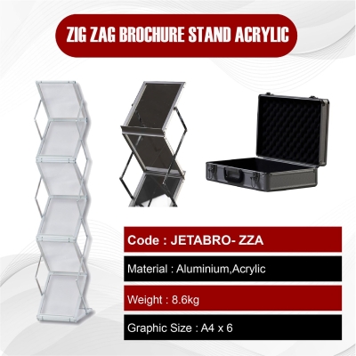 Zig Zag Brochure Stand Acrylic