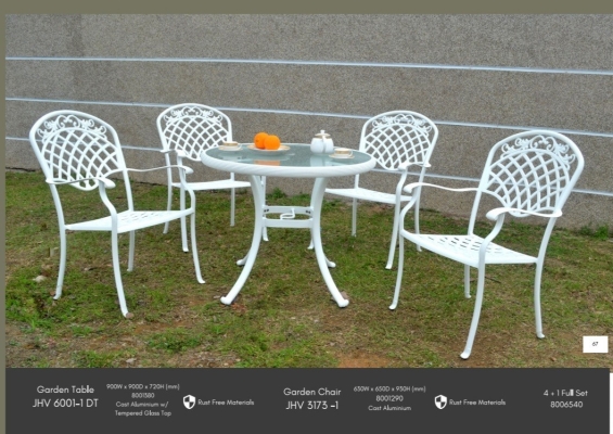 OUTDOOR SET 1+4 GARDEN SET(6001-1DT+3173-1)