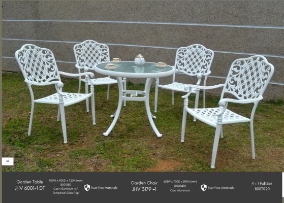 OUTDOOR SET 1+4 GARDEN SET(6001-1DT +3179-1)