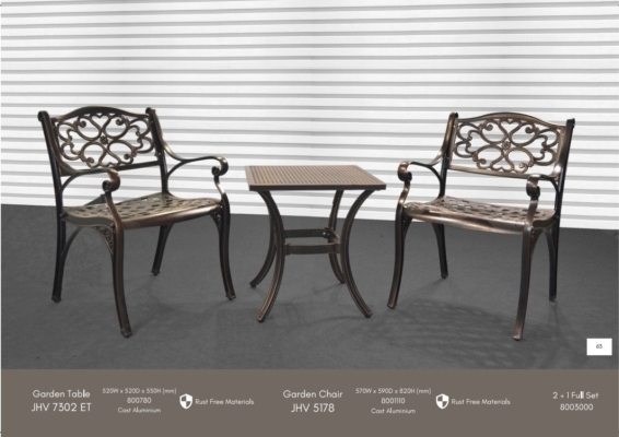 OUTDOOR SET 1+2 GARDEN SET(7302ET+5178)