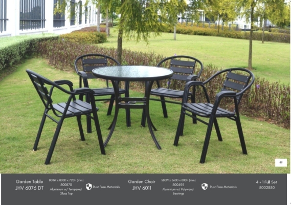 OUTDOOR SET 1+4 GARDEN SET(6076 DT+6011)