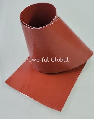 Red Silicone Rubber Fabric Coated