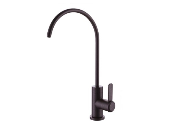 HCE BLACK TAP-KITCHEN TAP-SINGLE PILLAR SINK TAP-COLD TAP-METALLIC BALCK-SFK-807C