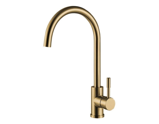 HUN SINGLE LEVER SINK TAP (SUS 304) HWT 9213-CHC GOLD