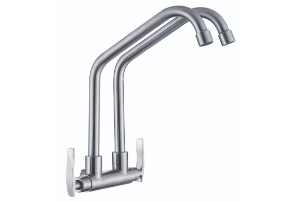 OUTAI OT 34061 WALL MOUNTED SINK COLD TAP (DOUBLE)