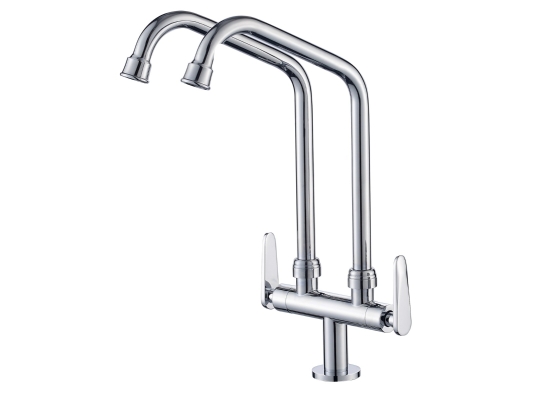 OUTAI OT 34050 PILLAR MOUNTED SINK COLD TAP (DOUBLE)