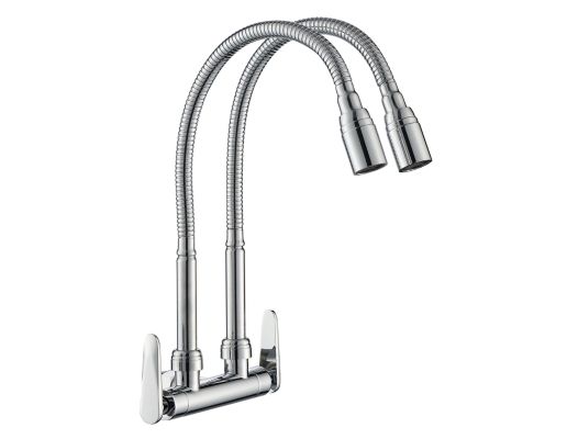 OUTAI OT 34047 WALL MOUNTED FLEXIBLE COLD TAP (DOUBLE)