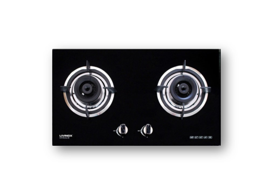 LIVINOX LGH-RUMEX 2B-BL 2 BURNER GAS HOB