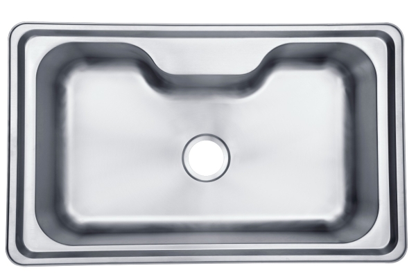 Sinki Dapur Model : Livinox LTS-8451 Stainless Steel Top Mount Single Sink