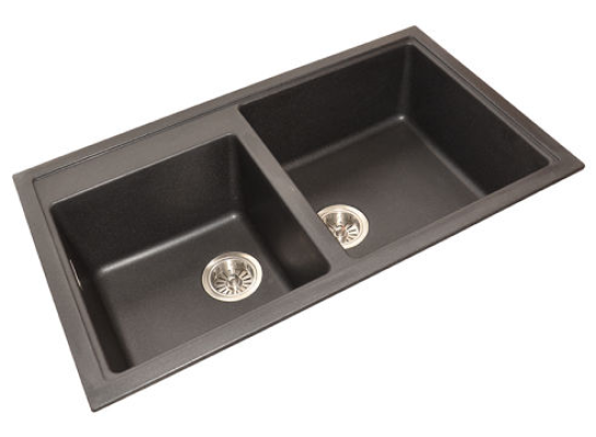 HCE GKS 8650 1 Big 1 Small Bowl Granite Kitchen Sink