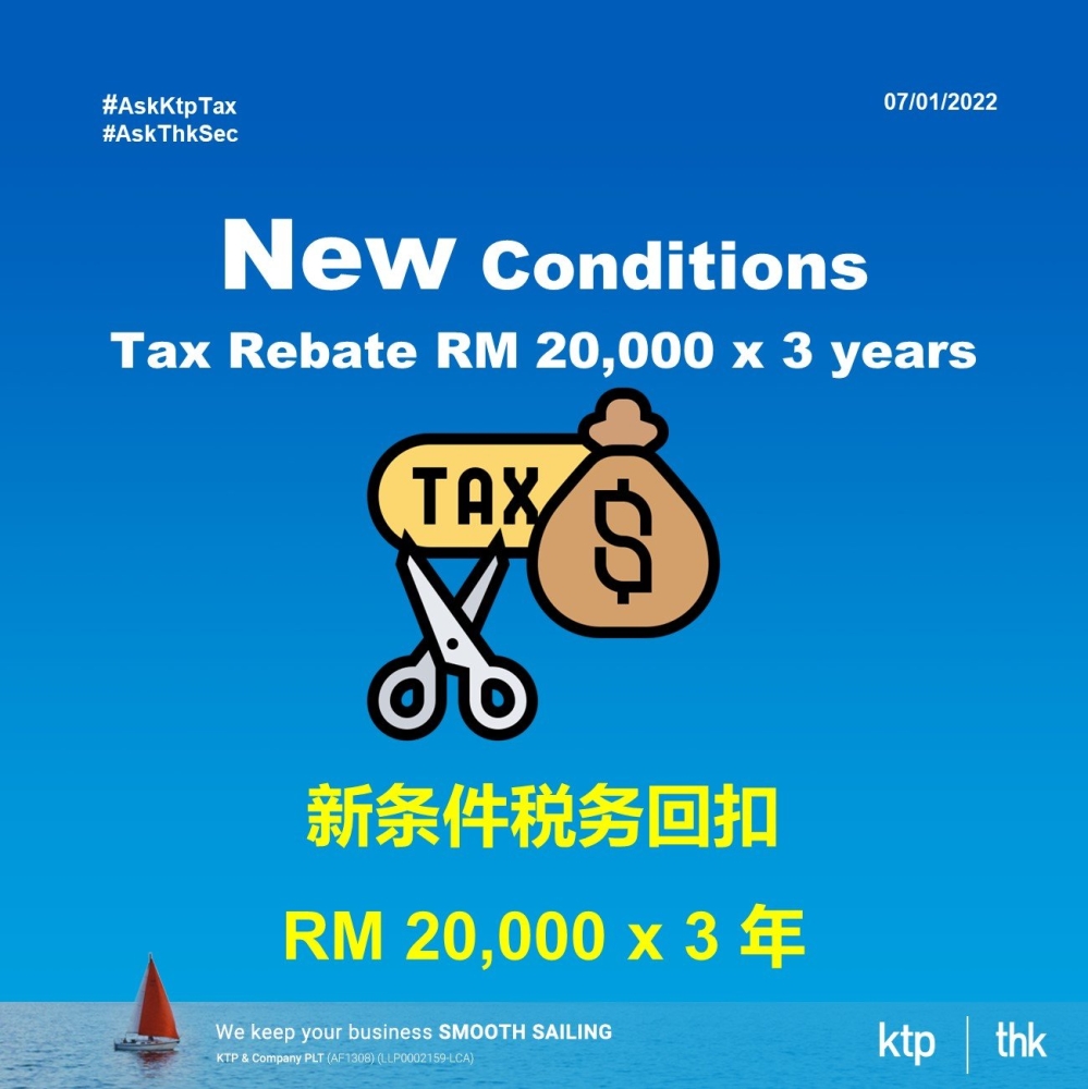 Tax Rebate For New Incorporated Company Malaysia With New T C Jan 07 