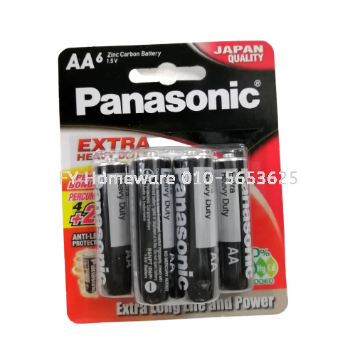 PANASONIC H_D BATTERY AA [6PC]