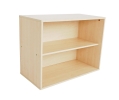 QWA043 Low 2 Compartment Cubby Shelf Nature Shelf  Classroom Shelf  School Furniture