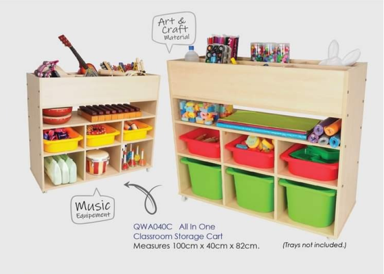 QWA040C All In One Classroom Storage Shelf ( Excluding Tray )