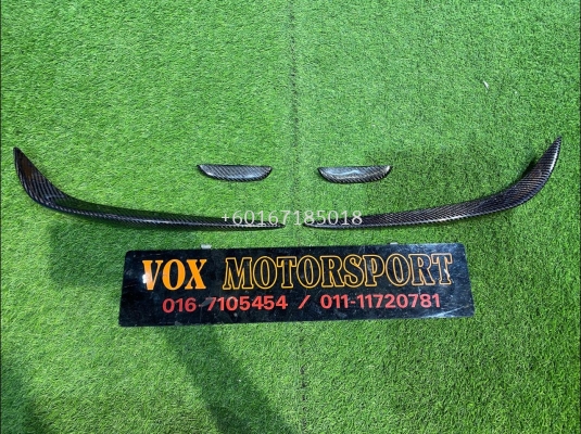volkswagen golf mk6 r front bumper canard carbon fiber new set