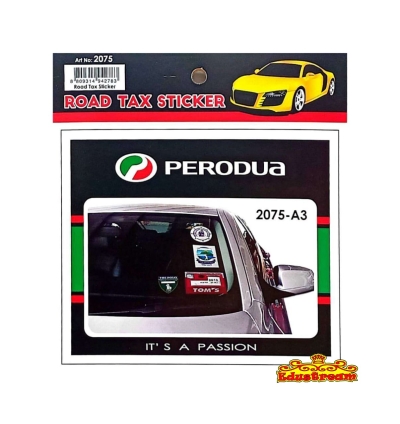 Road Tax Sticker Art No.2075 (PERODUA)