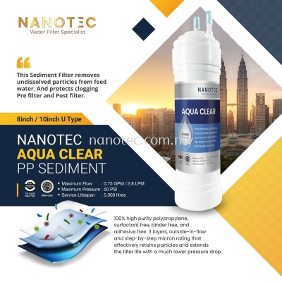 NanoTec Aqua Clear Filter (8in / 10in U Type)