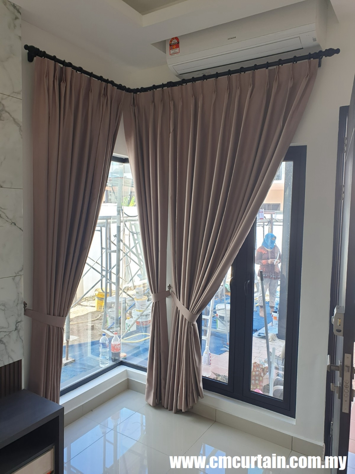 Classic Color Curtain Design Sample - Johor Bahru Monochrome Classic Curtain Design Curtain & Blinds Malaysia Reference Renovation Design 