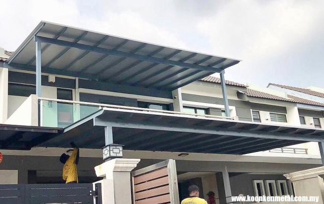 Contoh Bumbung Awning ACP Di Kepong Selangor