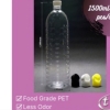 (713) 1.5Liter PET Plastic Bottles, Thick Round Plastic Empty Bottle 1500ml ƿ with Caps, Botol Bulat Plastik Tebal PET bottle / Cookie Jar / Balang / Doyley paper / Bubble sheet 