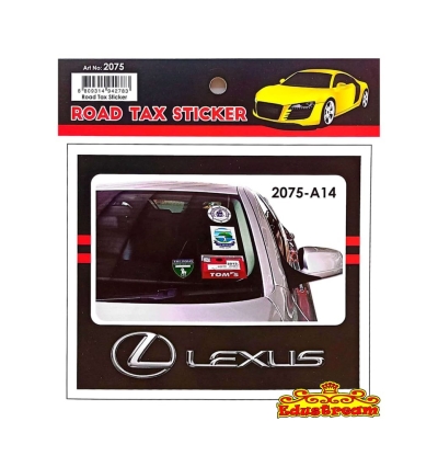 Road Tax Sticker Art No.2075 (LEXUS)