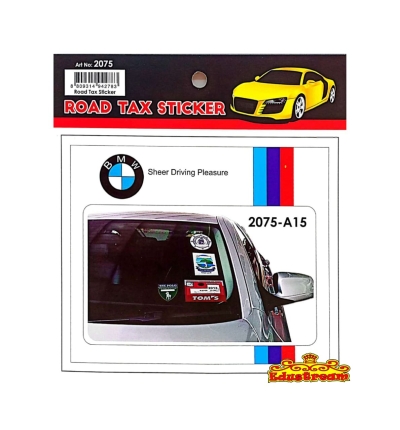 Road Tax Sticker Art No.2075 (BMW)