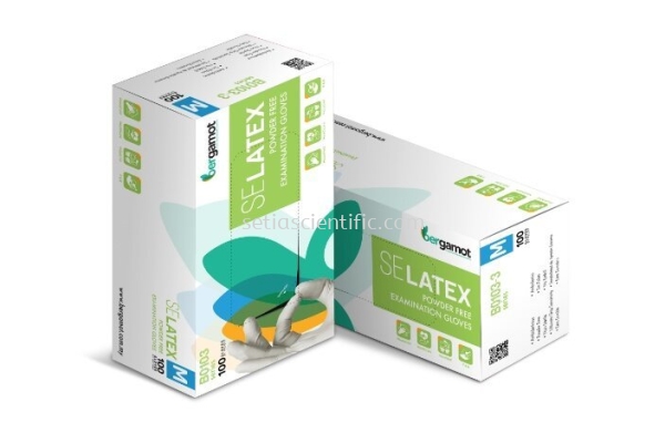 Latex Powder Free Examination Gloves