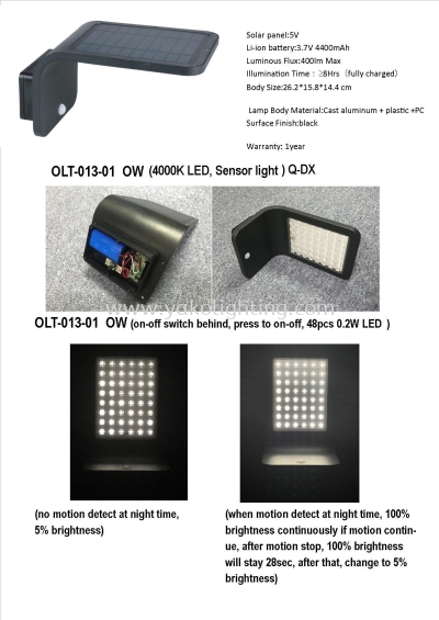 OLT-013-01 1YEAR WARRANTY