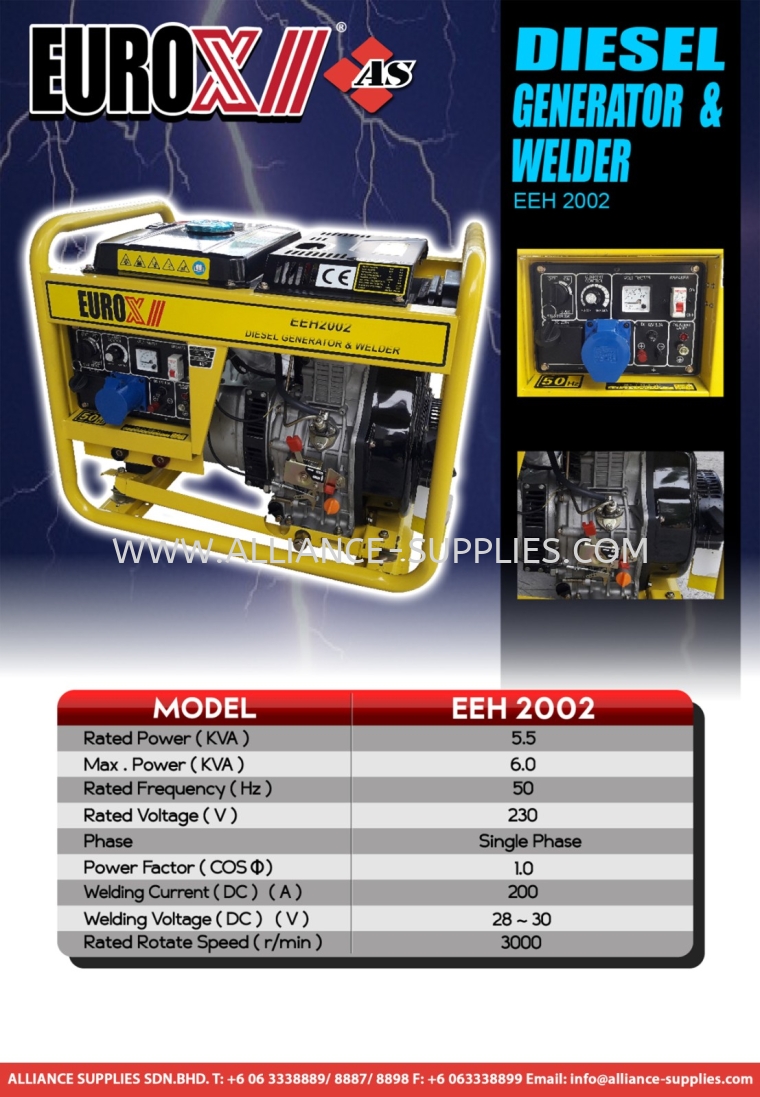 Diesel Generator & Welder Generators JETMAC / EUROX