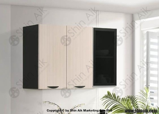 3318-510 (4'ft) Kabinet Dapur Dinding Yang Siap Sedia Warna Two-tone Ash & Wenge 