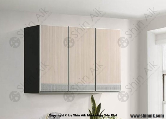 3318-523 (4'ft) Kabinet Dapur Dinding Yang Siap Sedia Warna Two-tone Ash & Wenge 