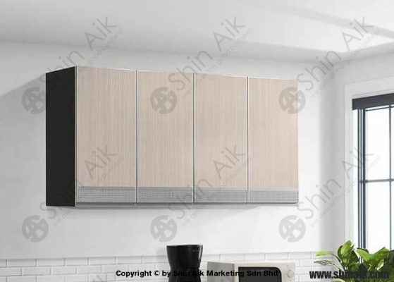 3318-525 (5'ft) Ash & Wenge Two-Tone Modular Wall-Mounted Kitchen Cabinet