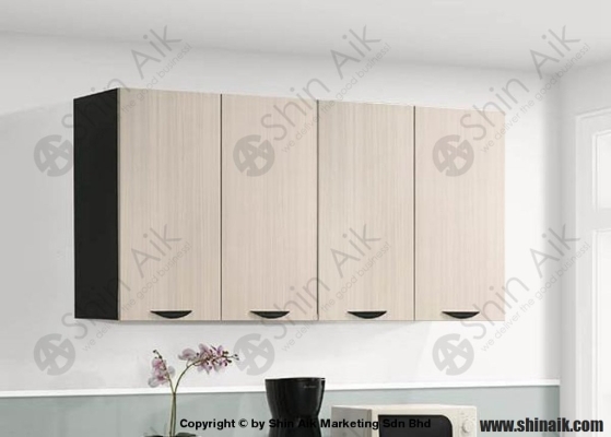 3318-511FPD (5'ft) Kabinet Dapur Dinding Yang Siap Sedia Warna Two-tone Ash & Wenge 