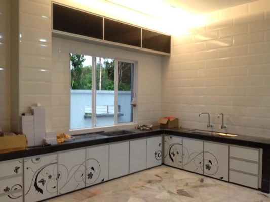 Pattern Aluminium Kitchen Cabinet Sample In Negeri Sembilan 