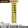 8-TL (143 to 182C) High Temperature Thermal Label 8-Level High Temperature Label Thermal Labels DeltaTrak