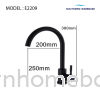 KITCHEN PILLAR SINK TAP MIXER BLACK ELITE E2209 Sink Tap Kitchen